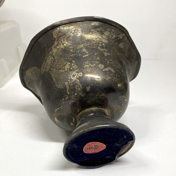 Set of 6 silver vases (goblet style) - Picture 3 of 5